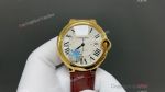 AF Ballon Bleu Cartier 33mm Calibre 076 Movement Yellow Gold Case Leather Band Watch
